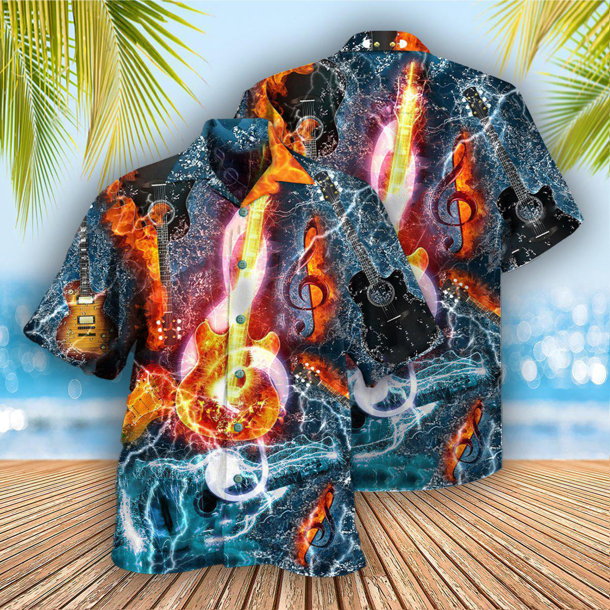 Guitar And Water - Hawaiian Shirt - Reefox