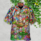 Hippie Mushroom Music Band Of Life - Hawaiian Shirt - Reefox