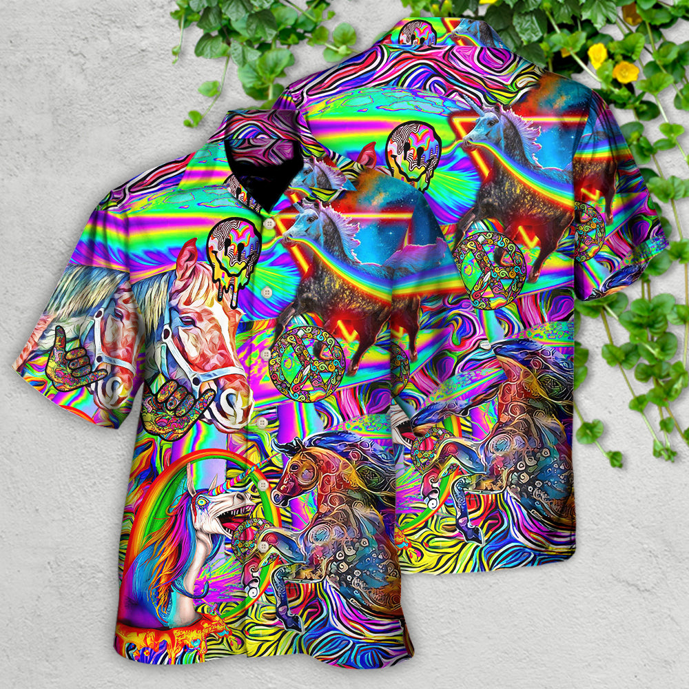 Hippie Horse Run For You - Hawaiian Shirt - Reefox