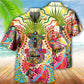 Hippie Peace Life Love Guitar - Hawaiian Shirt - Reefox