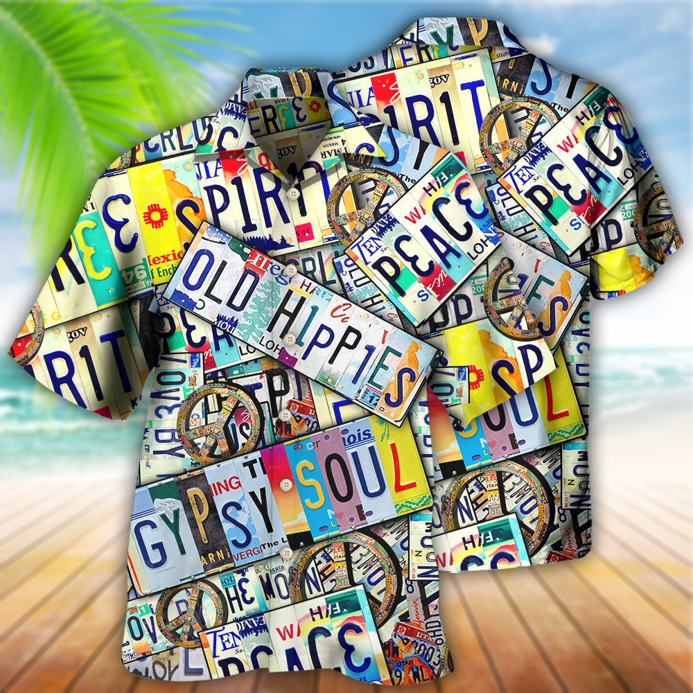 Hippie Spirit Peace Old Style - Hawaiian Shirt - Reefox