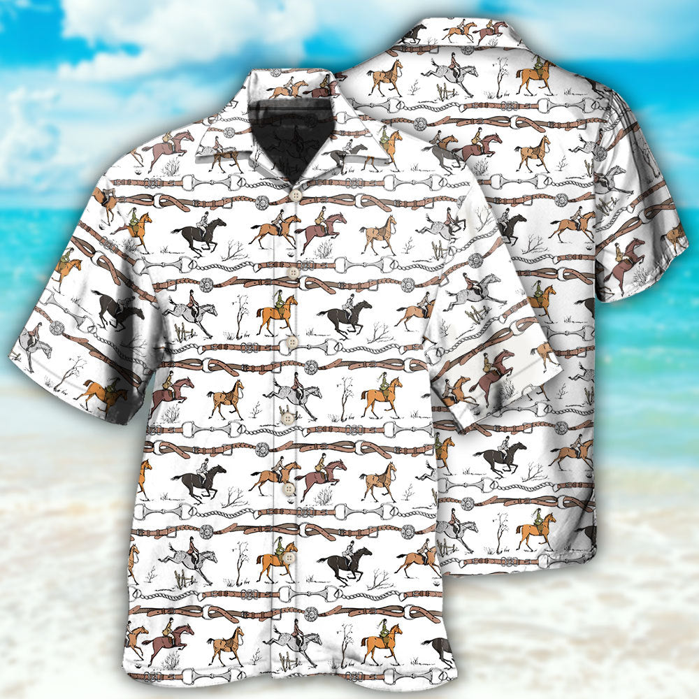 Horse Beautiful Jumping - Hawaiian shirt - Reefox