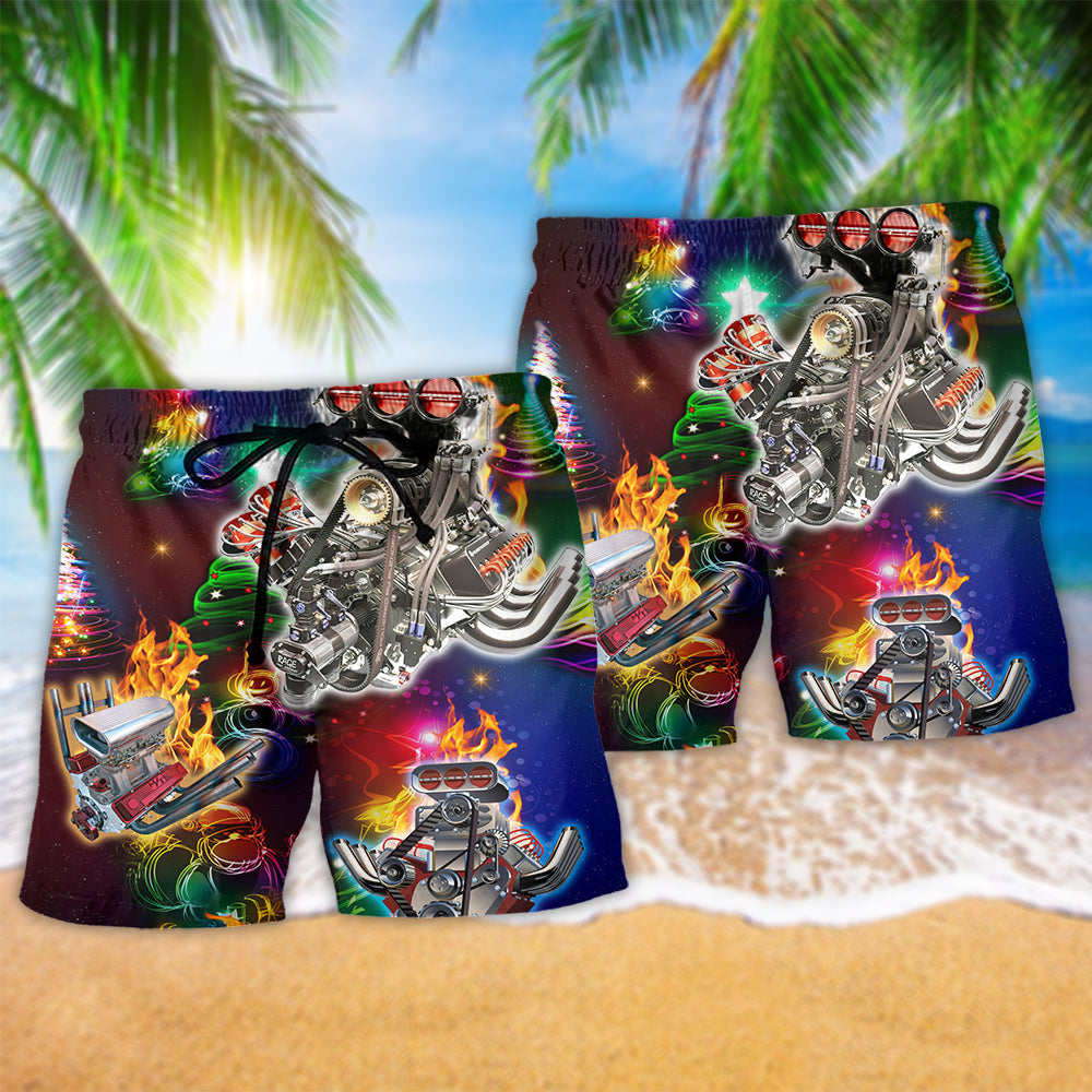 Hot Rod Christmas Tree - Beach Short Reefox - Owls Matrix LTD
