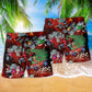 Hot Rod Merry Christmas Cool - Beach Short Reefox - Owls Matrix LTD
