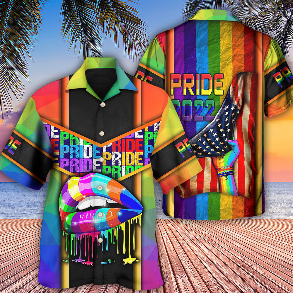 LGBT American Pride 2022 - Hawaiian Shirt - Reefox