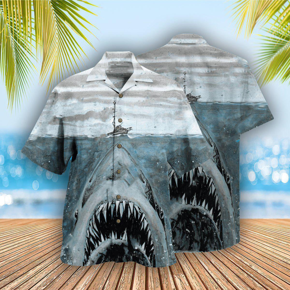 Shark Let Shark Kiss You - Hawaiian Shirt - Reefox