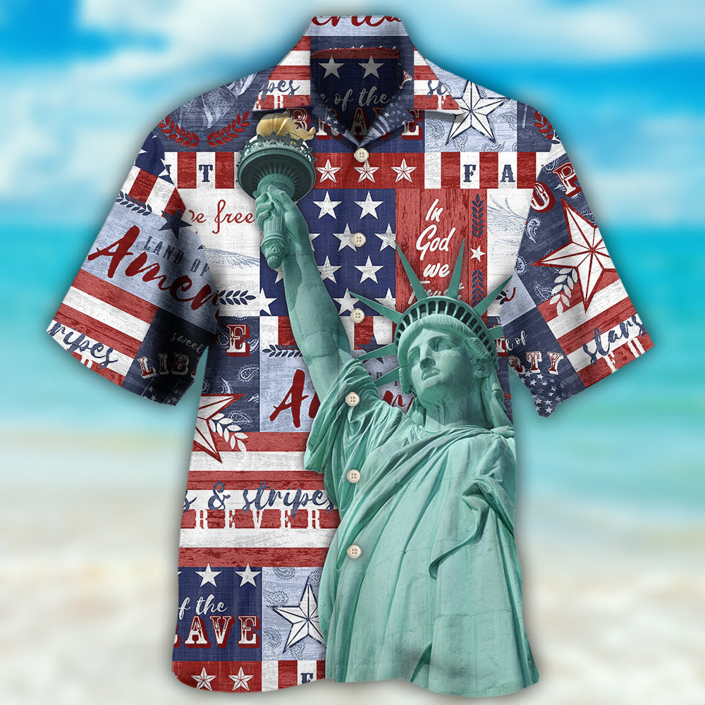 America Live Free - Hawaiian Shirt - Reefox
