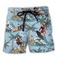 Waterskiing Never Underestimate An Old Man Who Loves Water Skiing Lover Beach - Beach Short Reefox