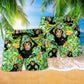 Monkey Loves Banana Troipcal Leaves - Beach Short Reefox - Owls Matrix LTD