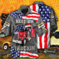 Truck Cool Monster Truck Keep On Truckin' America Style - Hawaiian Shirt - Reefox
