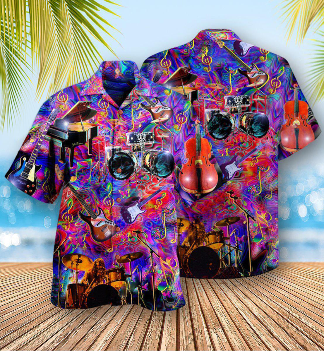 Music Is My Therapy Forever - Hawaiian Shirt - Reefox