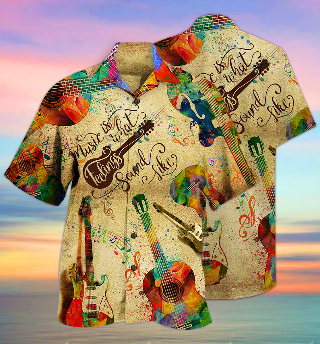Guitar Can Sing - Hawaiian Shirt - Reefox
