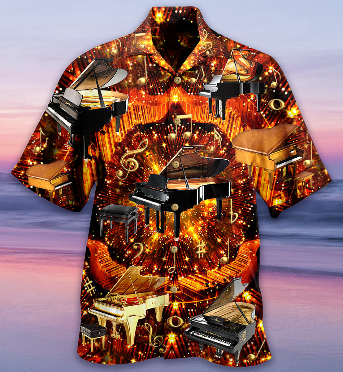Piano Music Piano Is My Soul - Hawaiian Shirt - Reefox