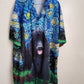 Custom Hawaiian Shirt With Pet Face | Personalized Gift For Pet Lovers | Starry Night Pattern Blue Color Aloha Shirt
