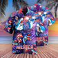 Shark Merica Patriotic - Hawaiian Shirt - Reefox