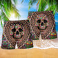 Skull Amazing Smiling Colorful - Beach Short Reefox - Owls Matrix LTD