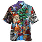 Hawaiian Shirt / Adults / S Skull And Christmas Scary Style - Hawaiian Shirt - Reefox