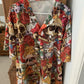 Skull Day Of The Dead Flower Skull - Hawaiian Shirt - Reefox