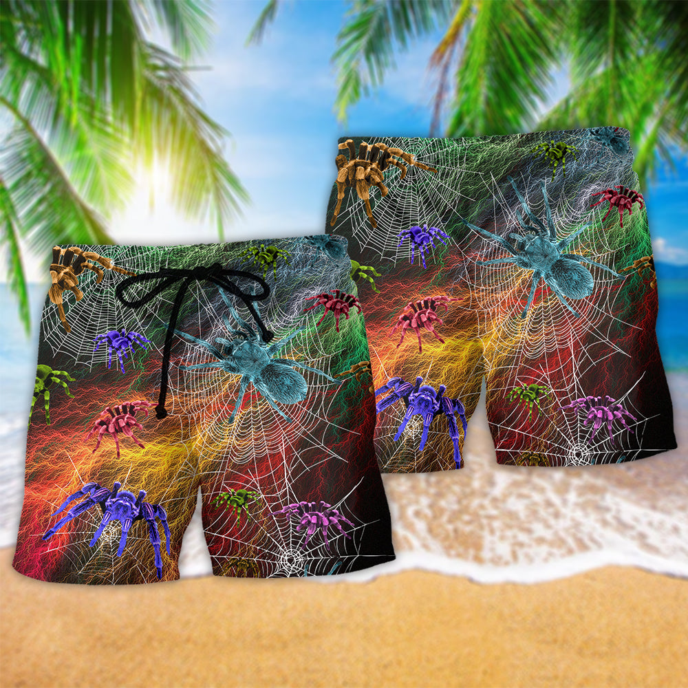 Spider Color Love Animals - Beach Short Reefox - Owls Matrix LTD