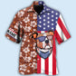 Staffordshire Bull Terrier Dog America Tropical Floral Personalized - Hawaiian Shirt - Reefox