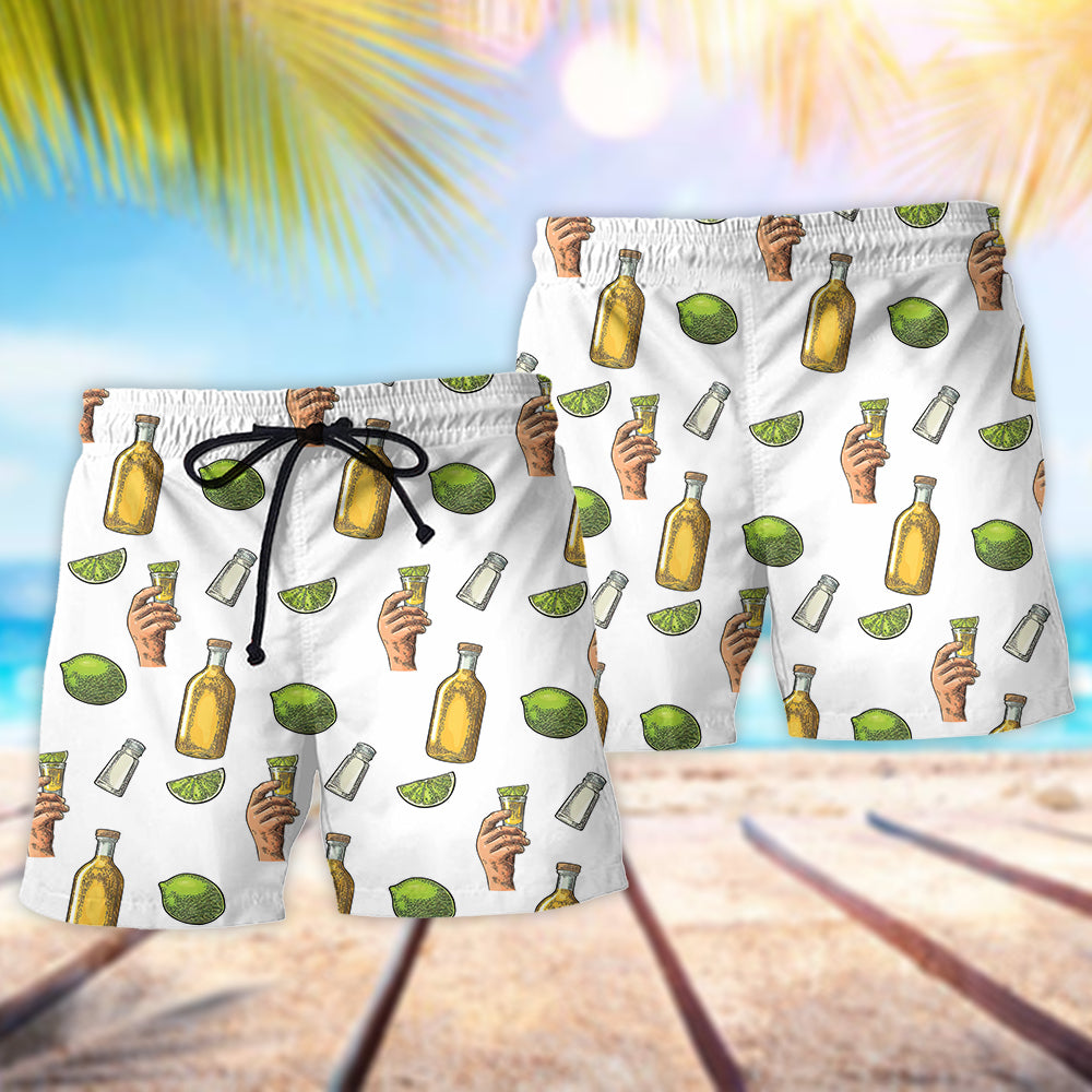 Wine Tequila Is Cheaper Than Therapy - Beach Short Reefox - Owls Matrix LTD