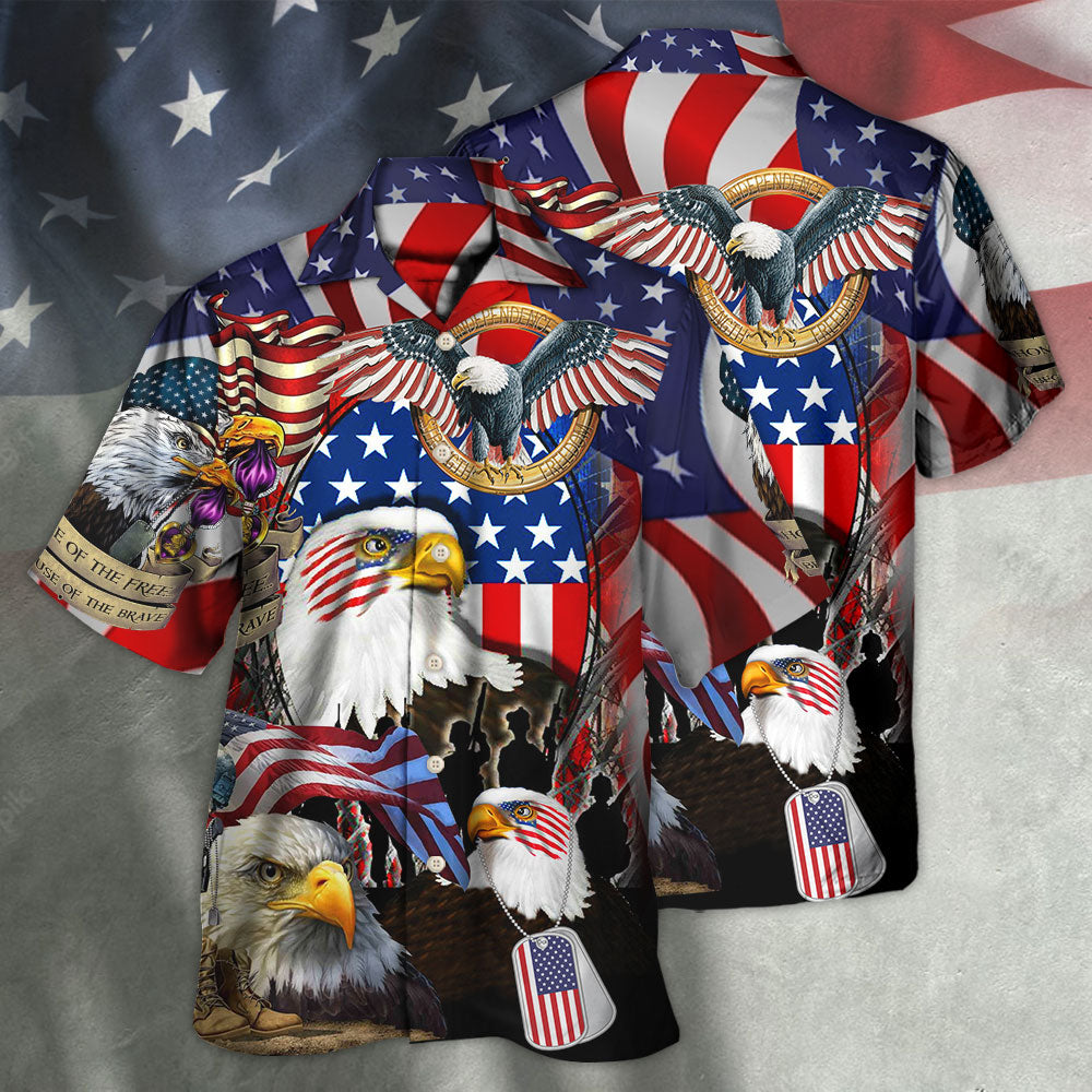 Veteran A True Hero Is Measured By Strength Of His Heart With Eagle - Hawaiian Shirt - Reefox