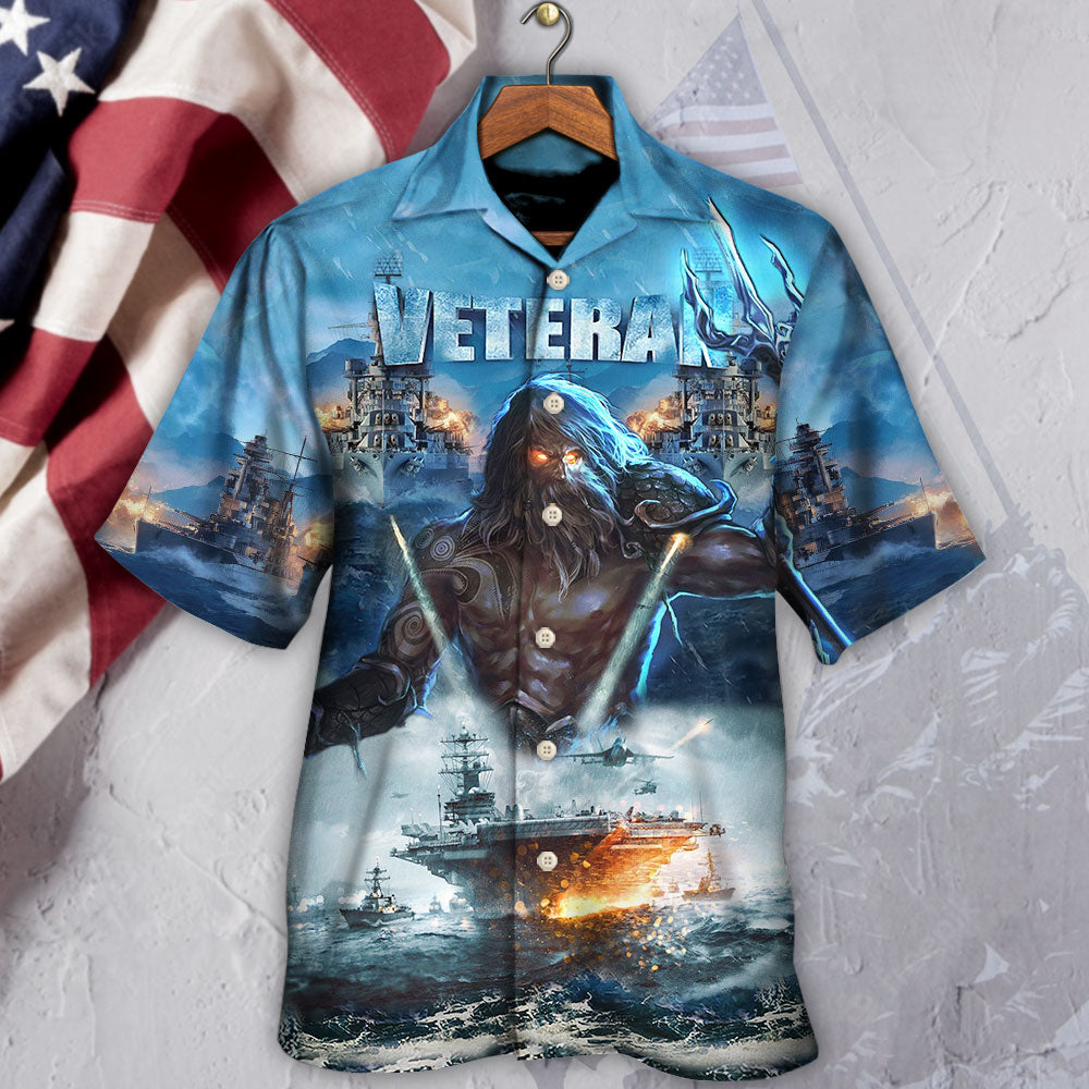 Veteran And Ocean With Fierce Cool - Hawaiian Shirt - Reefox