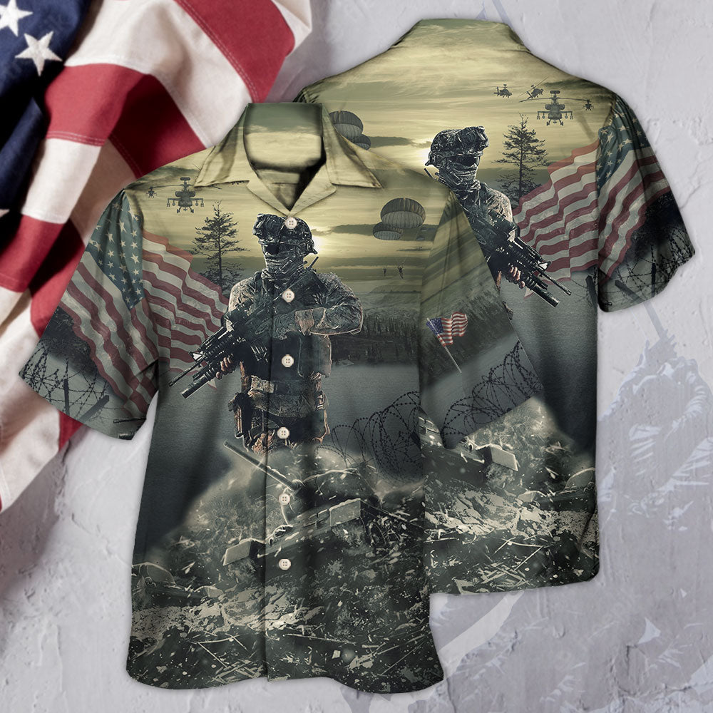 Veteran Brave Steps With Tree - Hawaiian Shirt - Reefox