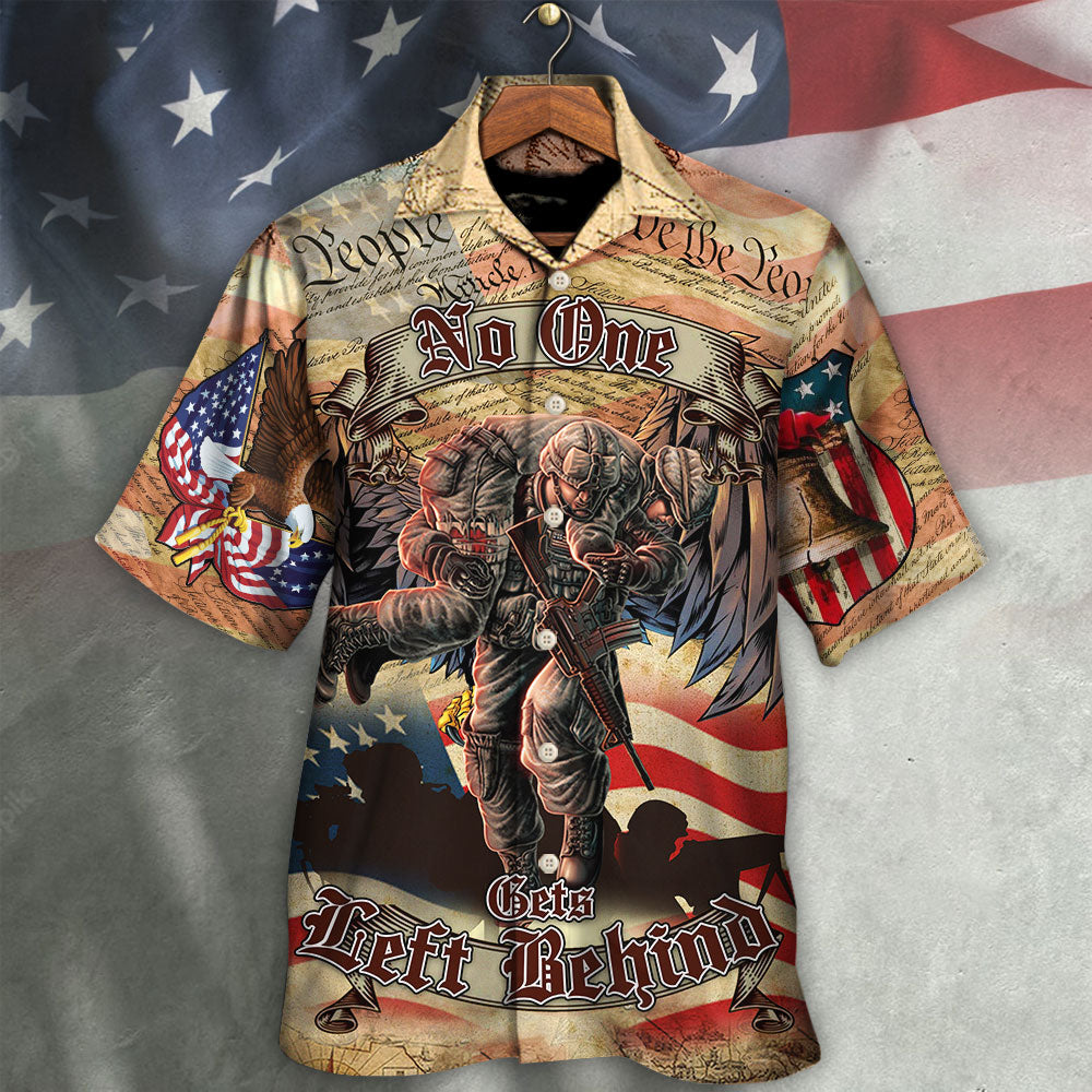Veteran Cool No One Left Behind Cool And Classic Style - Hawaiian Shirt - Reefox