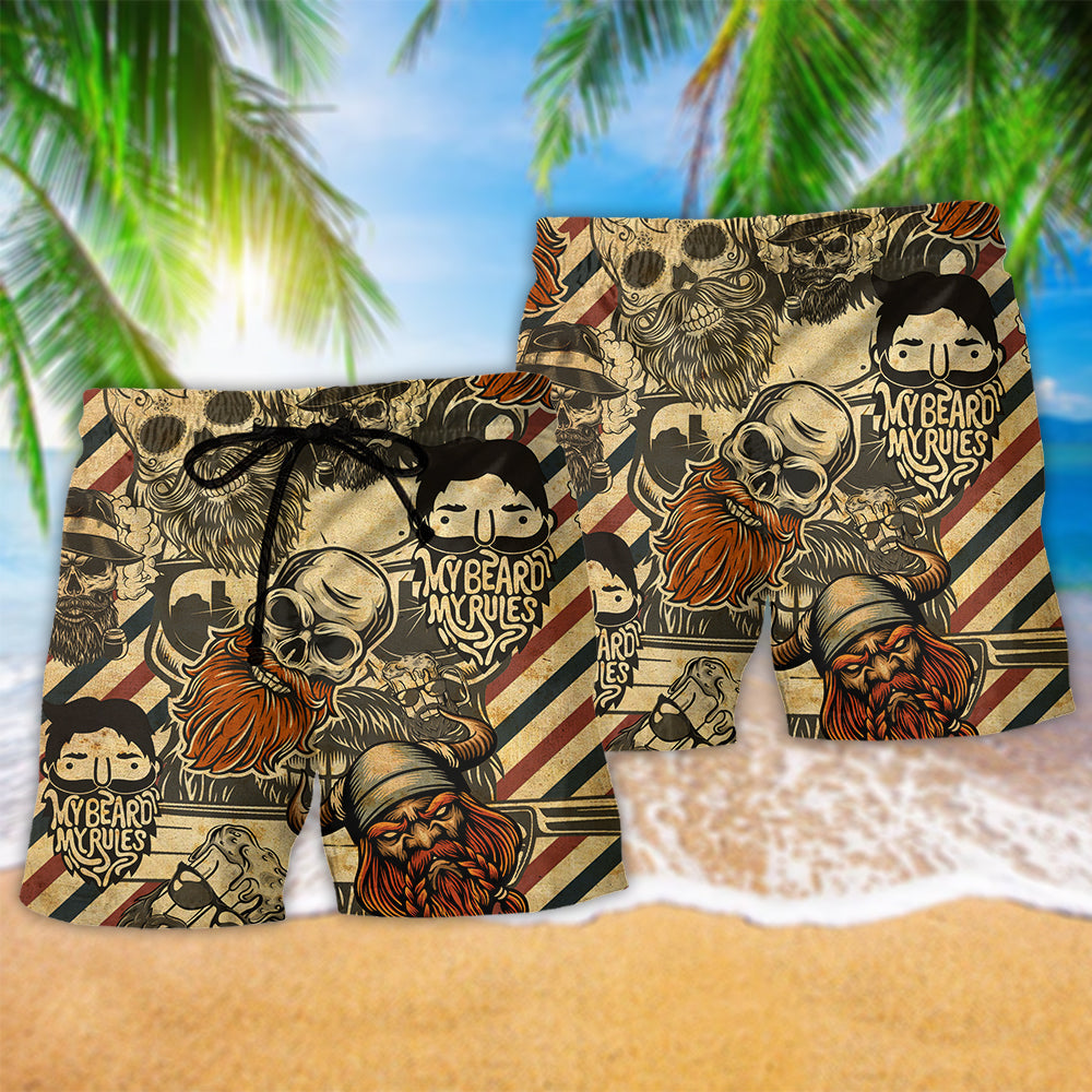 Viking My Rules My Beard - Beach Short Reefox - Owls Matrix LTD