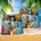 Viking Sail Let War - Beach Short Reefox - Owls Matrix LTD