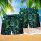Viking See You In Valhalla Blue Style - Beach Short Reefox - Owls Matrix LTD