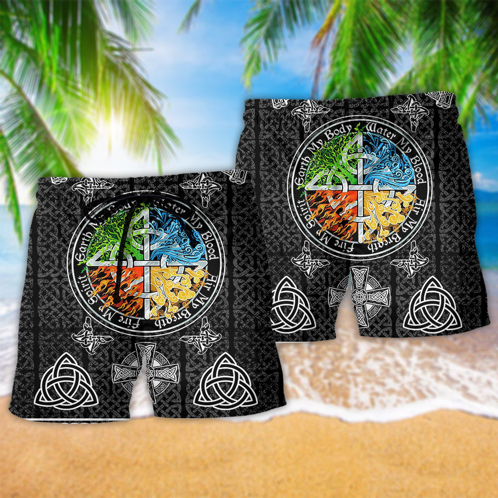 Viking Sign My Blood - Beach Short Reefox - Owls Matrix LTD