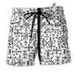 Beach Short / Adults / S Viking Victory Life Black And White Style - Beach Short Reefox - Owls Matrix LTD
