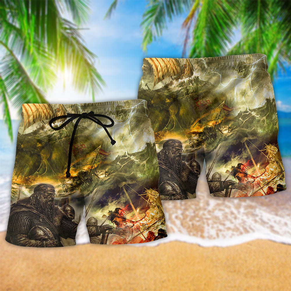 Viking War Lightning Cool - Beach Short Reefox - Owls Matrix LTD