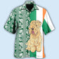 Wheaten Terrier Dog Tropical Leaf Style - Hawaiian Shirt - Reefox