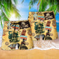 Wine And Skull My Life Cool - Beach Short Reefox - Owls Matrix LTD