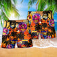 Wine It's Time For Wine And Hawaii Colorful Style - Beach Short Reefox - Owls Matrix LTD