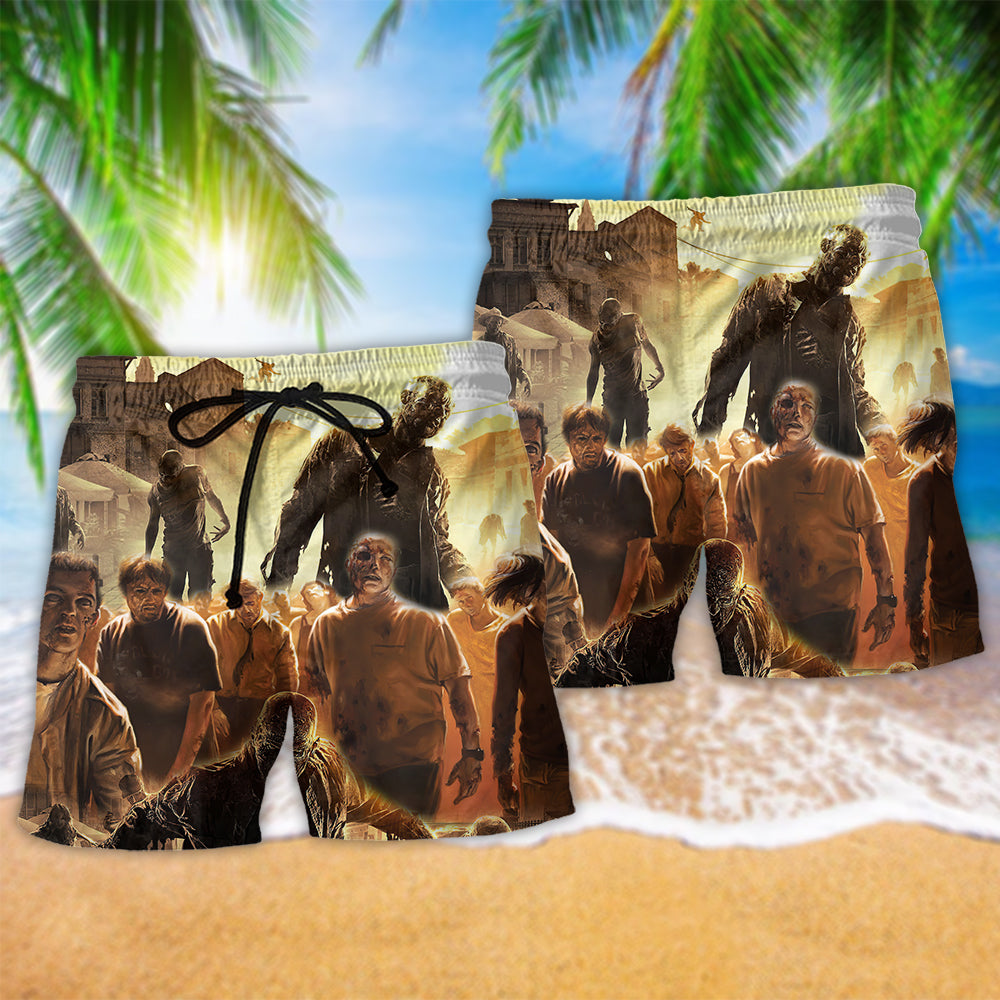 Zombie Scare Cool Style - Beach Short Reefox - Owls Matrix LTD