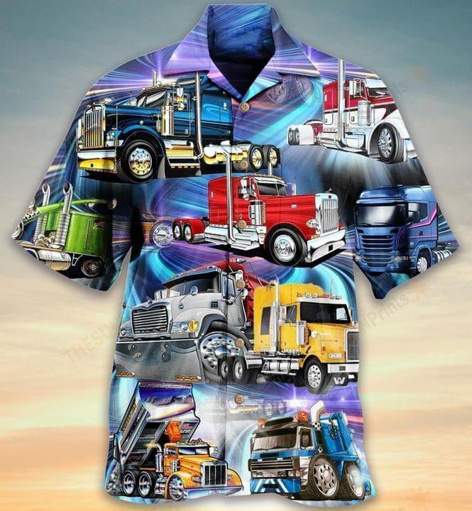 Truck Life Purple Style - Hawaiian Shirt - Reefox