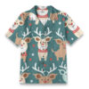 Aloha Closet Coastal Teal Gray Summer Resort Shirt - Coastal Cut product image 1