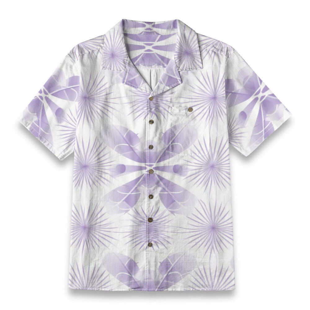 Aloha Closet Olive Branch Green Beige Classic Resort Shirt - Island Edition product image 1