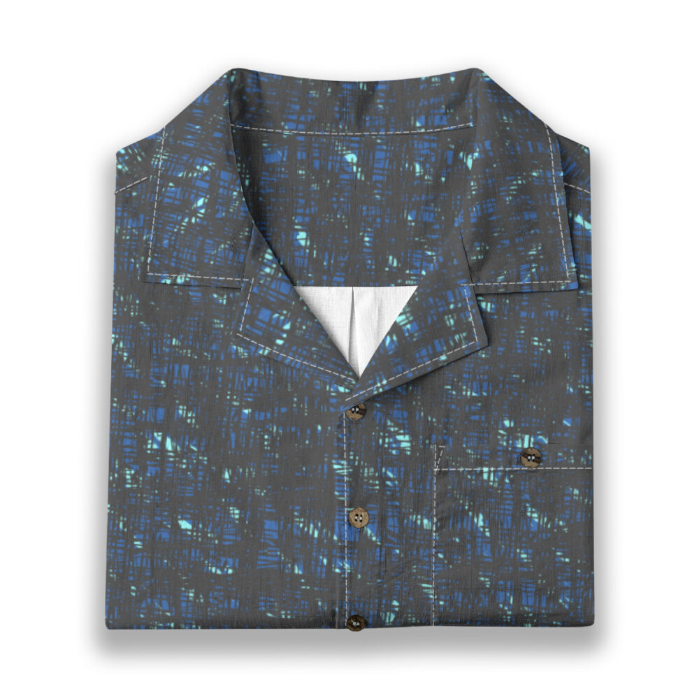 Aloha Closet Ocean Navy Turquoise Coastal Resort Shirt - Island Edition product image 6