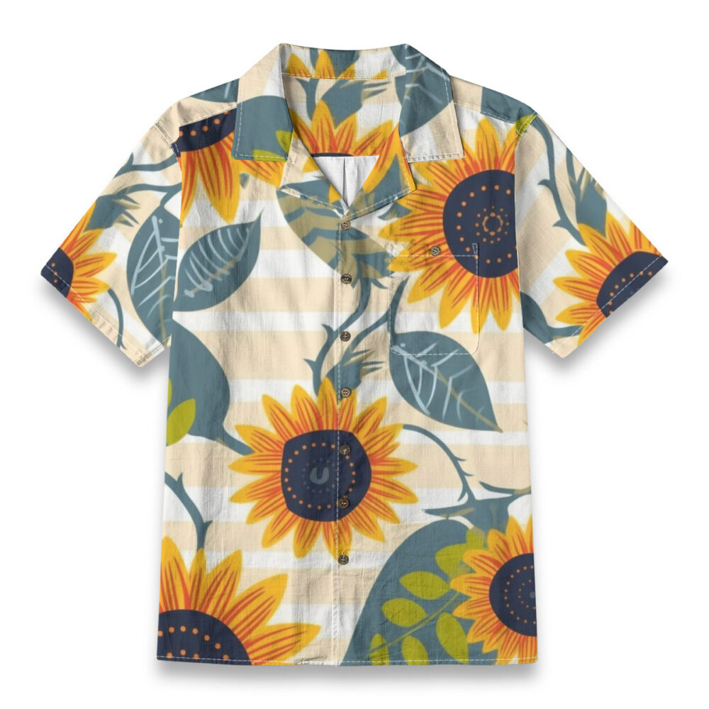 Aloha Closet Eucalyptus Blue Green Minimal Resort Shirt product image 1