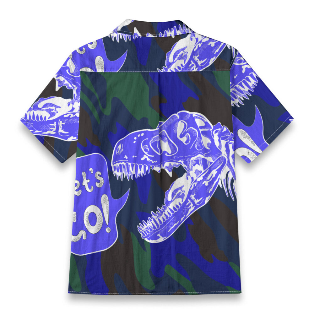 Aloha Closet Alpine Blue Gray Modern Camp Shirt - Coastal Cut product image 2