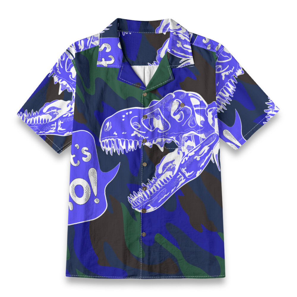 Aloha Closet Alpine Blue Gray Modern Camp Shirt - Coastal Cut product image 1