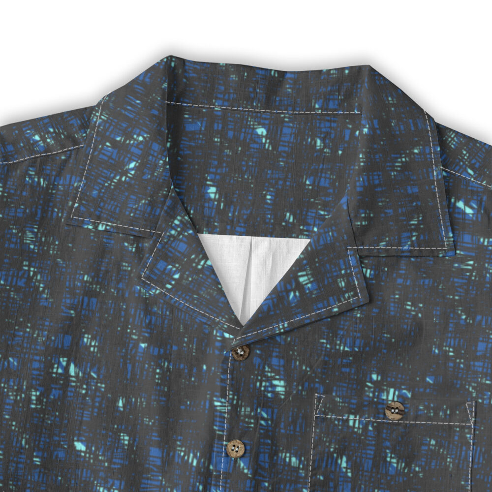 Aloha Closet Ocean Navy Turquoise Coastal Resort Shirt - Island Edition product image 3