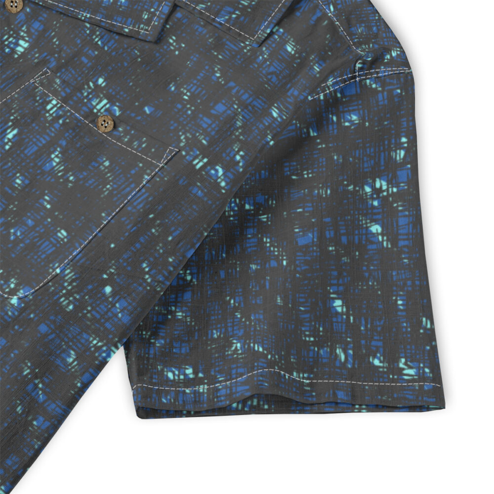 Aloha Closet Ocean Navy Turquoise Coastal Resort Shirt - Island Edition product image 5