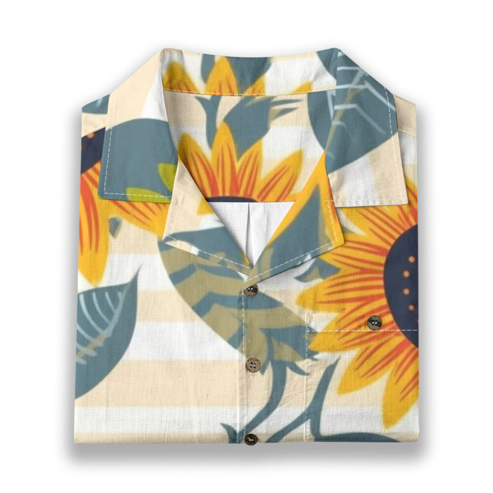 Aloha Closet Eucalyptus Blue Green Minimal Resort Shirt product image 6